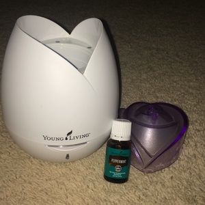 Young living diffuser and one peppermint oil new.